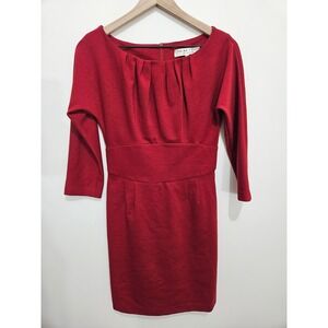Trina Turk Red Lace Sheath Dress Short Sleeve Cocktail Formal 288337 Size 4